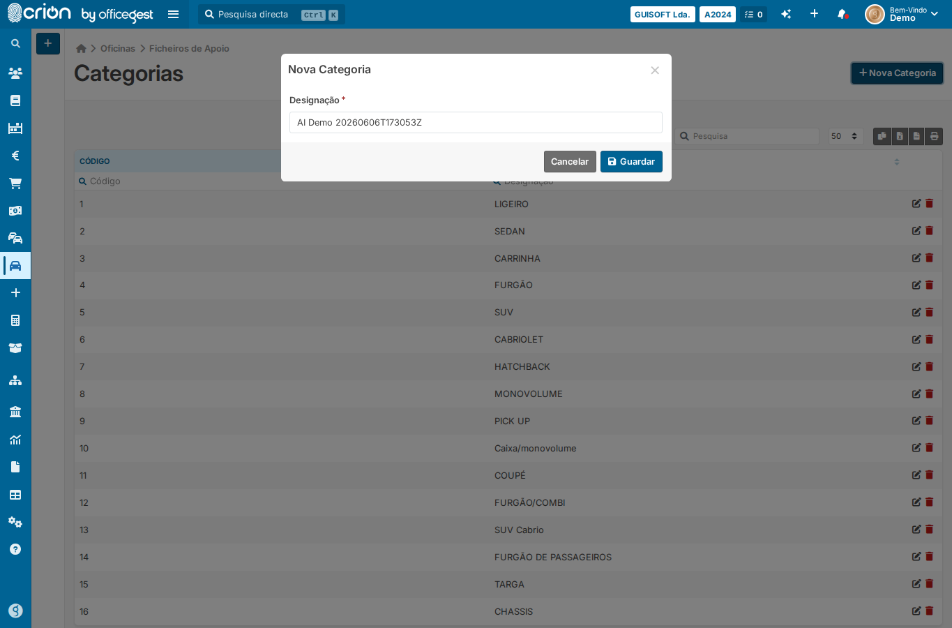 Screenshot formulário